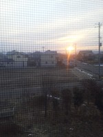 2012年初日の出　福島県郡山市　2012 sunrise on New Year's Day   Koriyama-shi, Fukushima